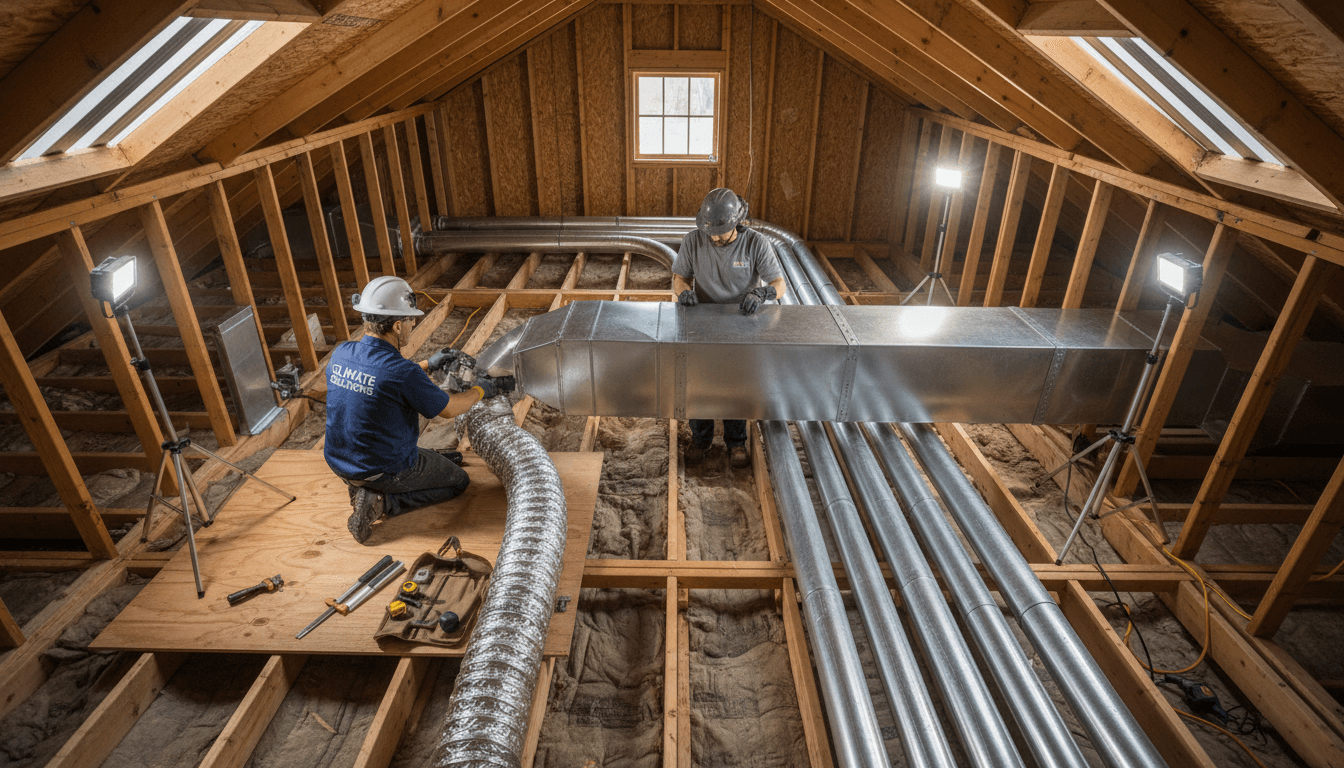 HVAC ductwork installation